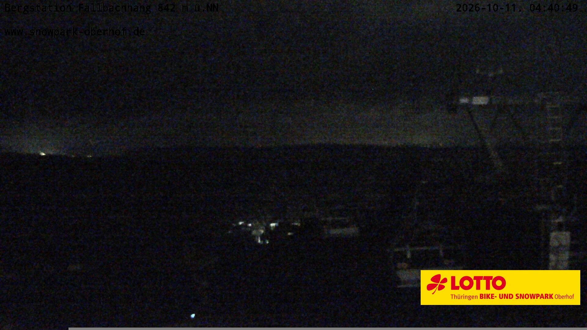 Archiv Foto Webcam Oberhof: Sessellift Fallbachhang Bergstation