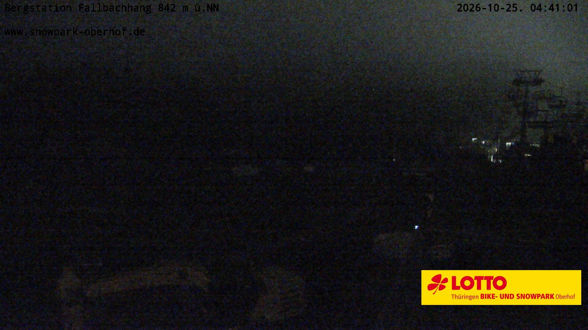 Archived image Webcam Oberhof: Chair Lift Fallbachhang