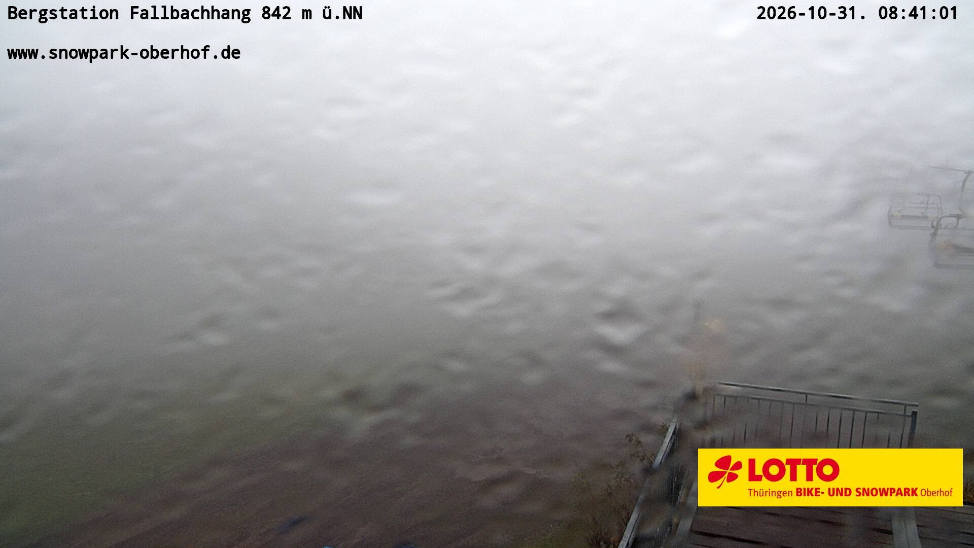 Archived image Webcam Oberhof: Chair Lift Fallbachhang