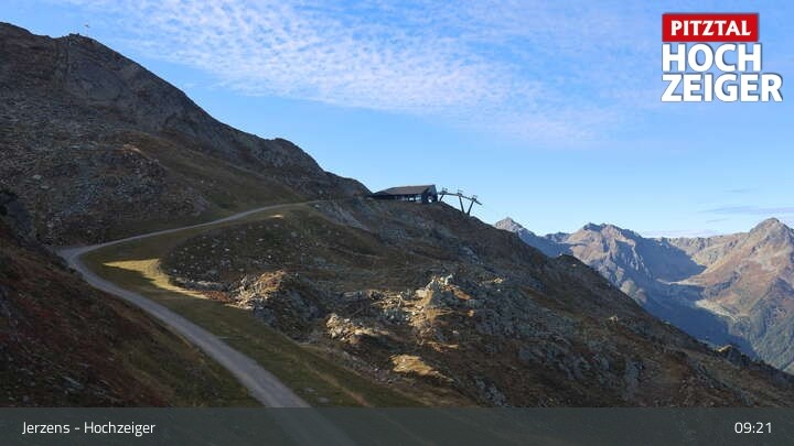 Archiv Foto Webcam Bergstation Hochzeiger im Pitztal