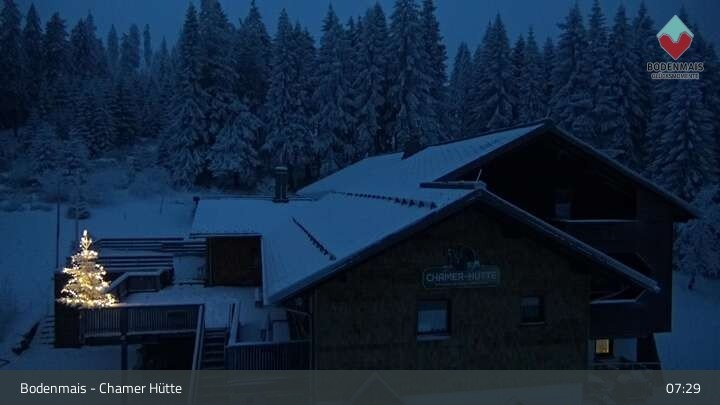 Archiv Foto Webcam Bodenmais - Schutzhütte Kl. Arber/Chamer Hütte