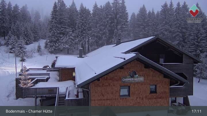 Archiv Foto Webcam Bodenmais - Schutzhütte Kl. Arber/Chamer Hütte