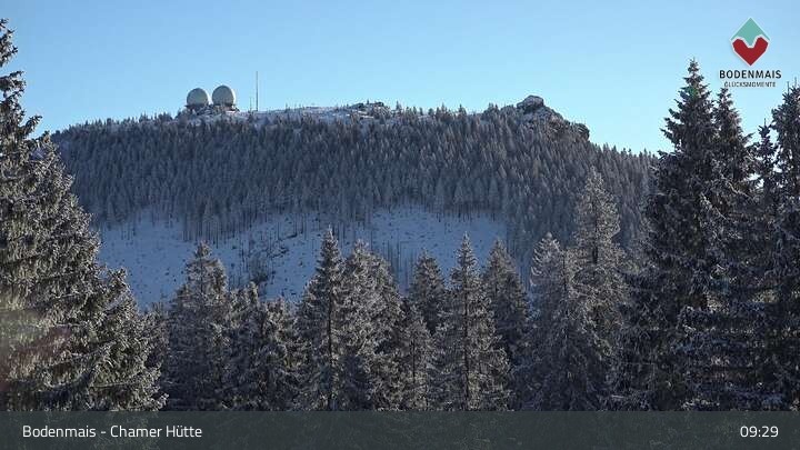 Archiv Foto Webcam Bodenmais - Schutzhütte Kl. Arber/Chamer Hütte