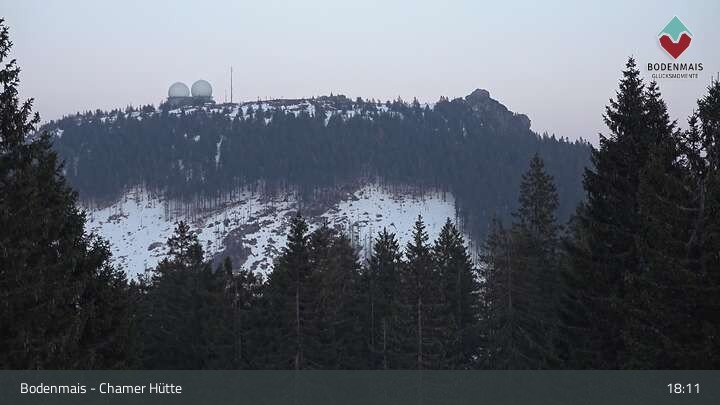 Archiv Foto Webcam Bodenmais - Schutzhütte Kl. Arber/Chamer Hütte