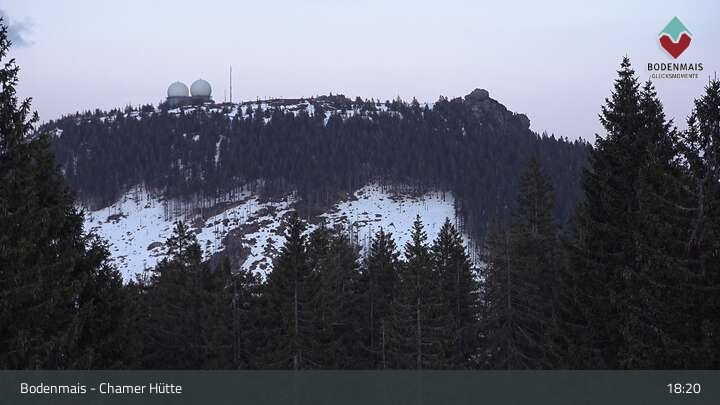 Archiv Foto Webcam Bodenmais - Schutzhütte Kl. Arber/Chamer Hütte