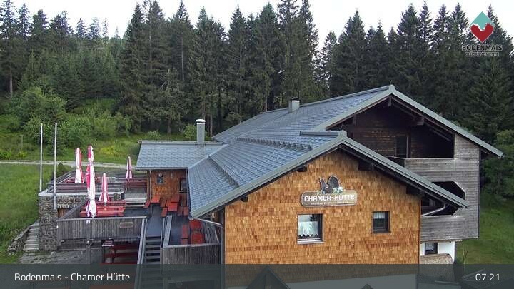 Archiv Foto Webcam Bodenmais - Schutzhütte Kl. Arber/Chamer Hütte