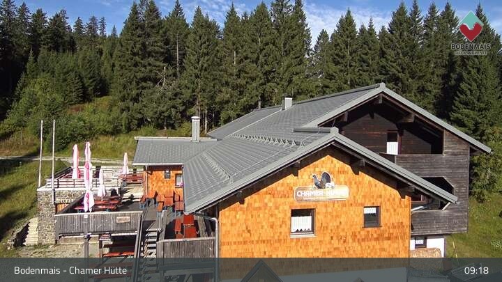 Archiv Foto Webcam Bodenmais - Schutzhütte Kl. Arber/Chamer Hütte
