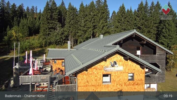Archiv Foto Webcam Bodenmais - Schutzhütte Kl. Arber/Chamer Hütte