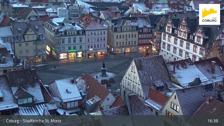 Archiv Foto Webcam Coburg - Stadtkirche St. Moritz