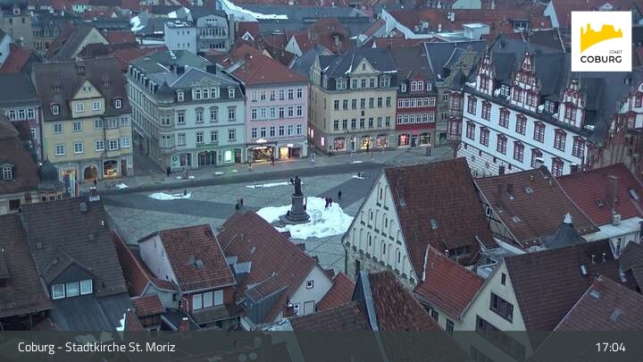 Archiv Foto Webcam Coburg - Stadtkirche St. Moritz