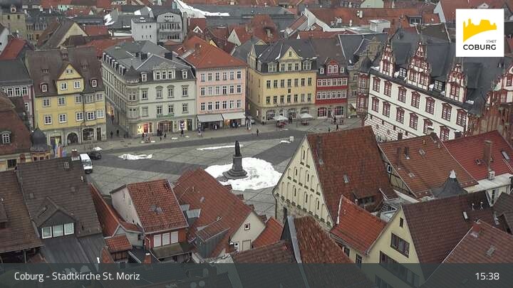Archiv Foto Webcam Coburg - Stadtkirche St. Moritz