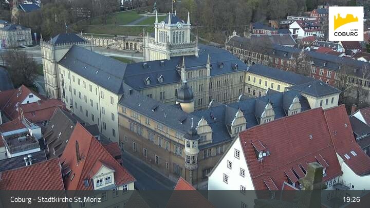 Archiv Foto Webcam Coburg - Stadtkirche St. Moritz