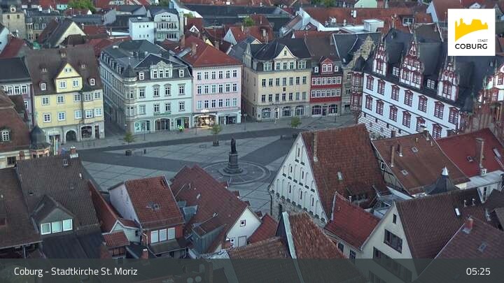 Archiv Foto Webcam Coburg - Stadtkirche St. Moritz