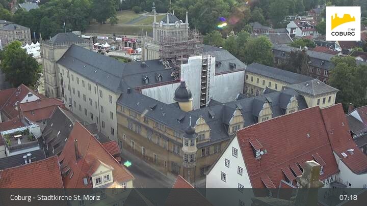 Archiv Foto Webcam Coburg - Stadtkirche St. Moritz