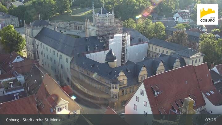 Archiv Foto Webcam Coburg - Stadtkirche St. Moritz
