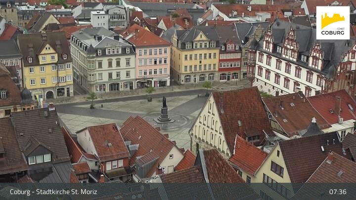 Archived image Webcam Coburg - Town Church of St. Mortiz