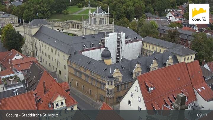 Archiv Foto Webcam Coburg - Stadtkirche St. Moritz
