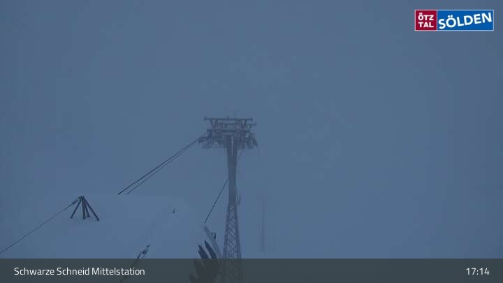 Archiv Foto Webcam Sölden - Gondelbahn Schwarze Schneid