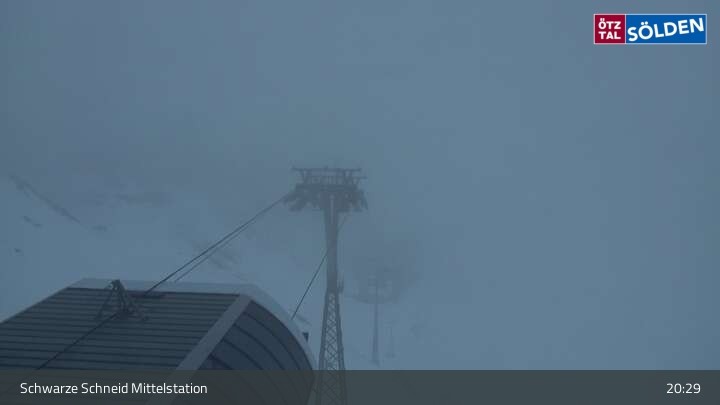 Archiv Foto Webcam Sölden - Gondelbahn Schwarze Schneid