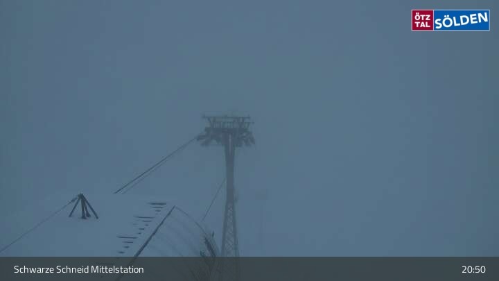 Archiv Foto Webcam Sölden - Gondelbahn Schwarze Schneid
