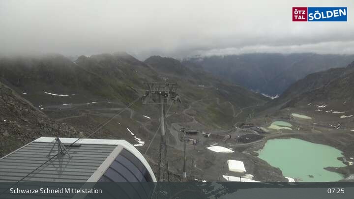 Archiv Foto Webcam Sölden - Gondelbahn Schwarze Schneid