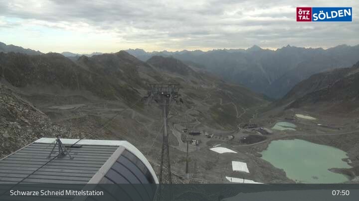 Archived image Webcam Sölden - Schwarze Schneid Cable Car