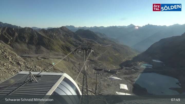 Archived image Webcam Sölden - Schwarze Schneid Cable Car