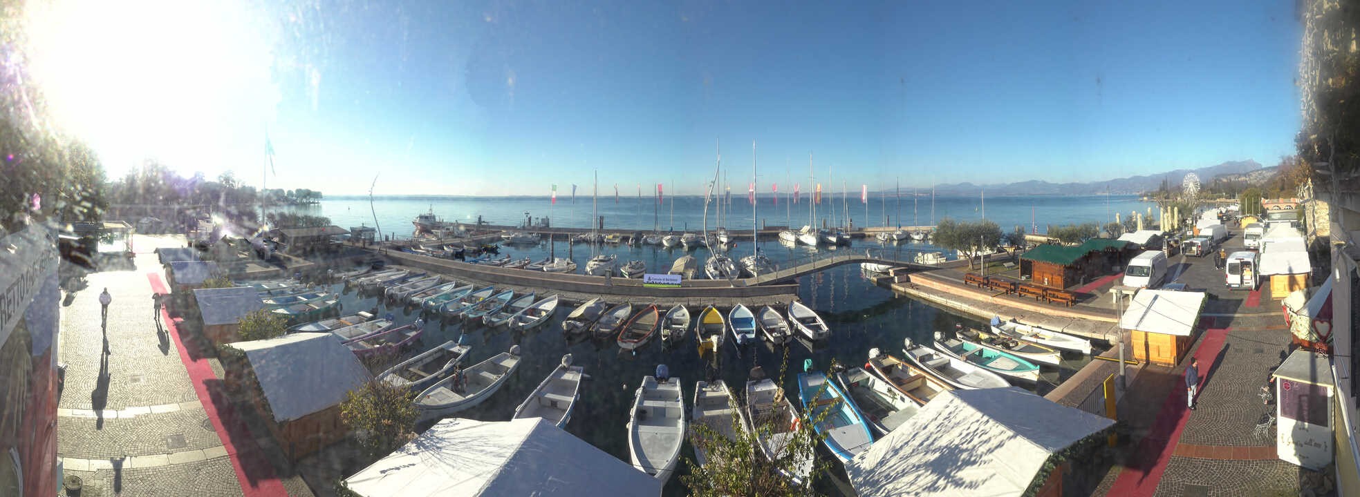 Archiv Foto Webcam Gardasee - Bardolino Hafen