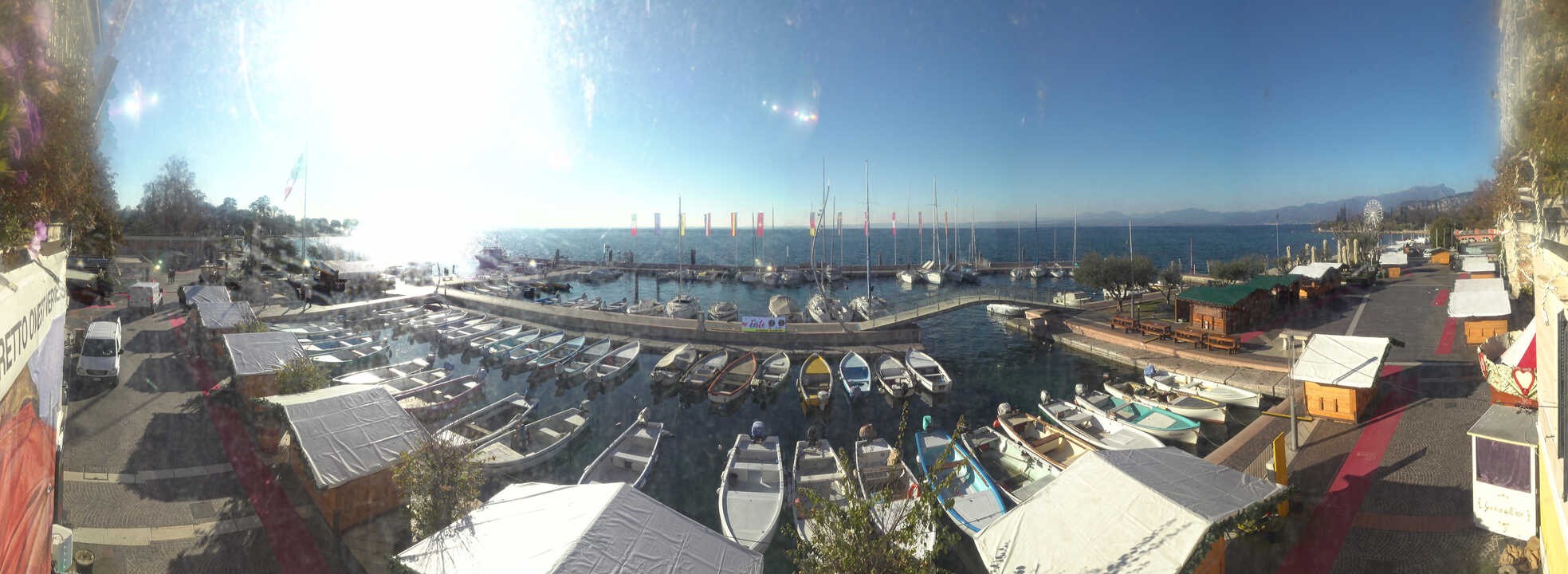 Archiv Foto Webcam Gardasee - Bardolino Hafen