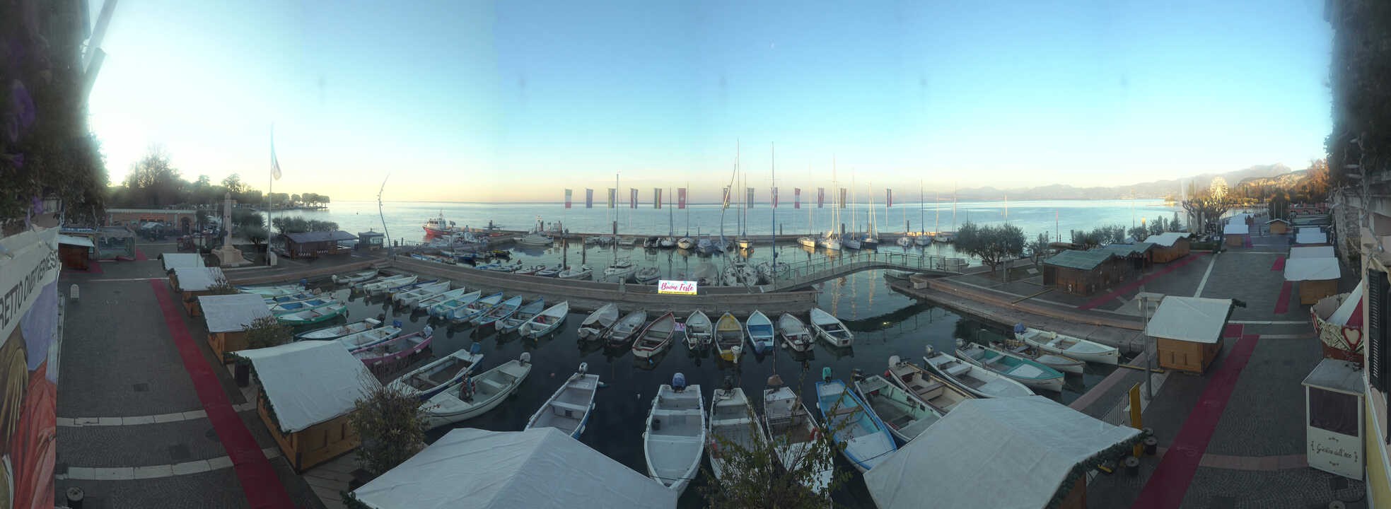 Archiv Foto Webcam Gardasee - Bardolino Hafen