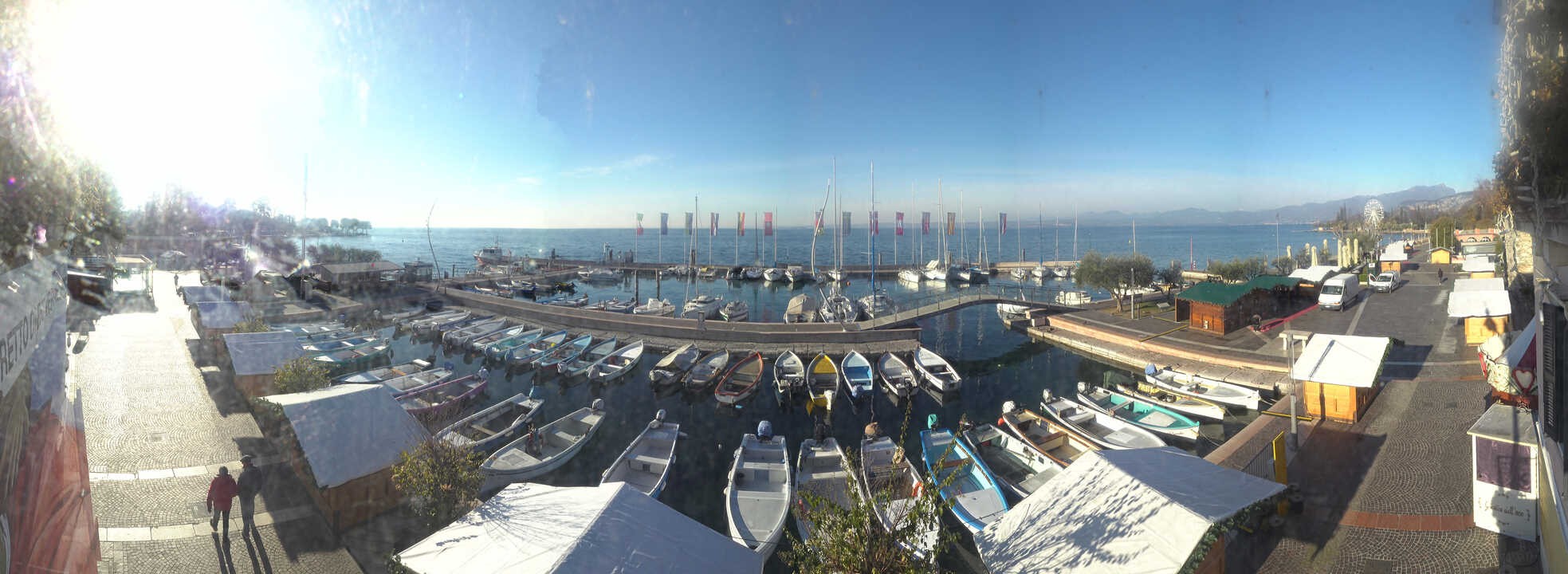 Archiv Foto Webcam Gardasee - Bardolino Hafen