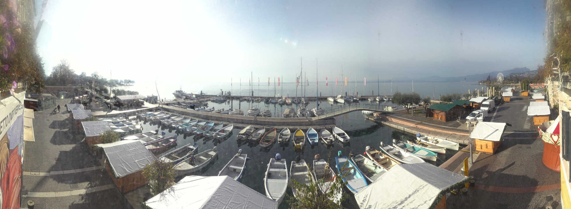 Archiv Foto Webcam Gardasee - Bardolino Hafen