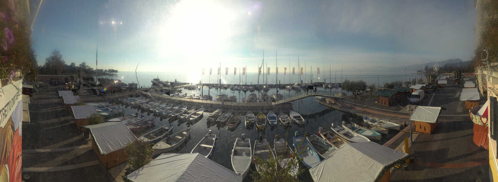 Archiv Foto Webcam Gardasee - Bardolino Hafen