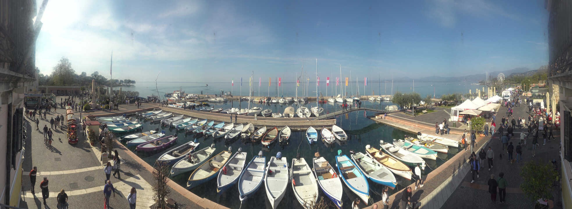 Archiv Foto Webcam Gardasee - Bardolino Hafen