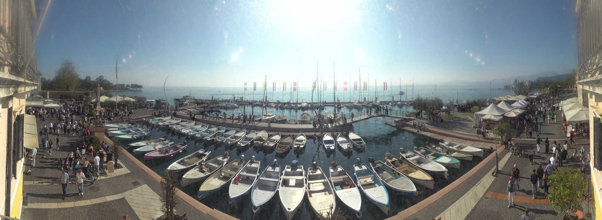 Archiv Foto Webcam Gardasee - Bardolino Hafen