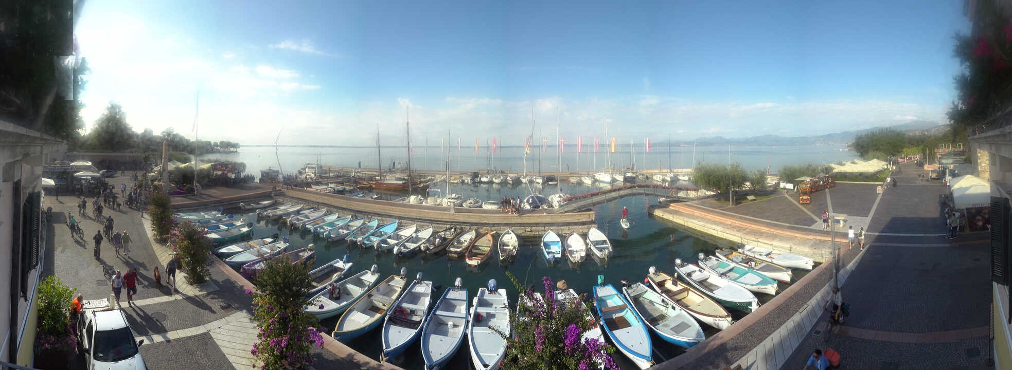 Archiv Foto Webcam Gardasee - Bardolino Hafen