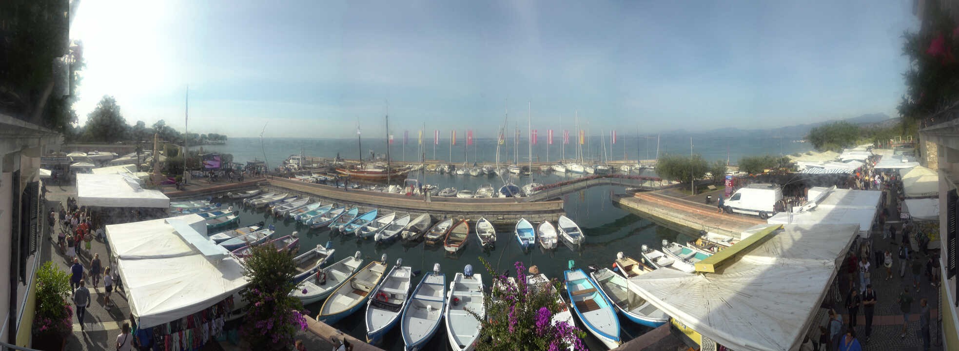 Archiv Foto Webcam Gardasee - Bardolino Hafen