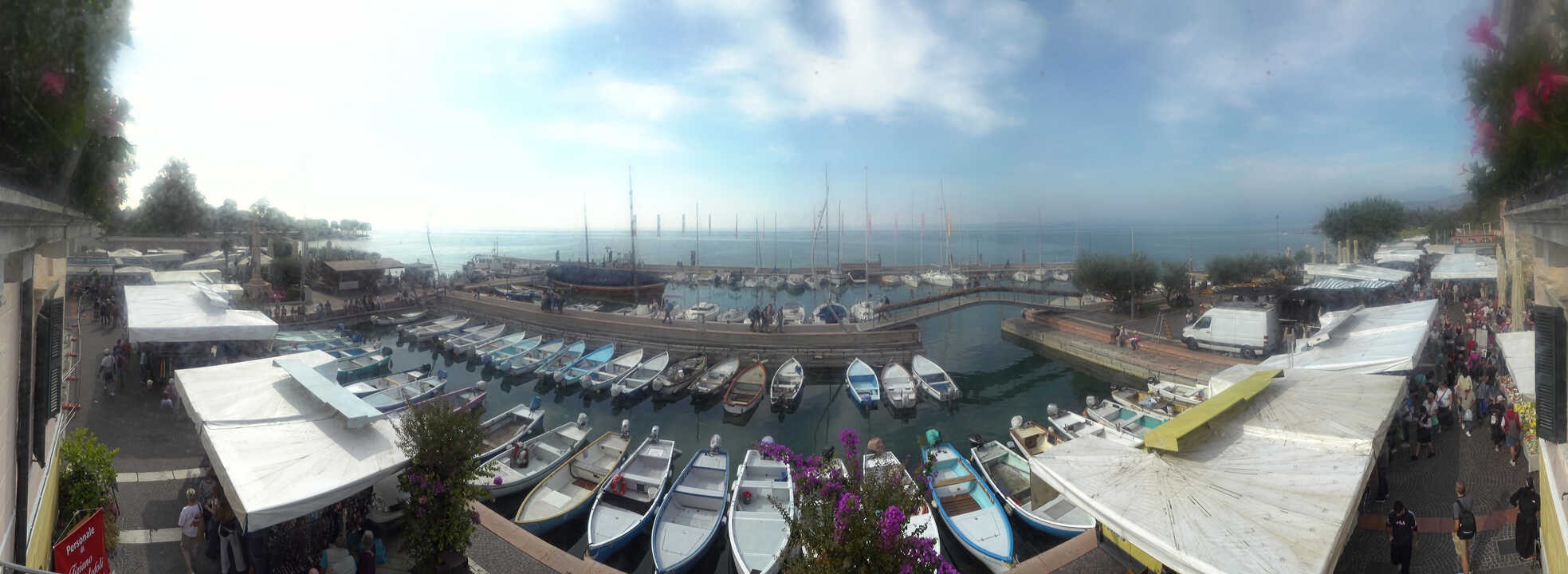 Archiv Foto Webcam Gardasee - Bardolino Hafen