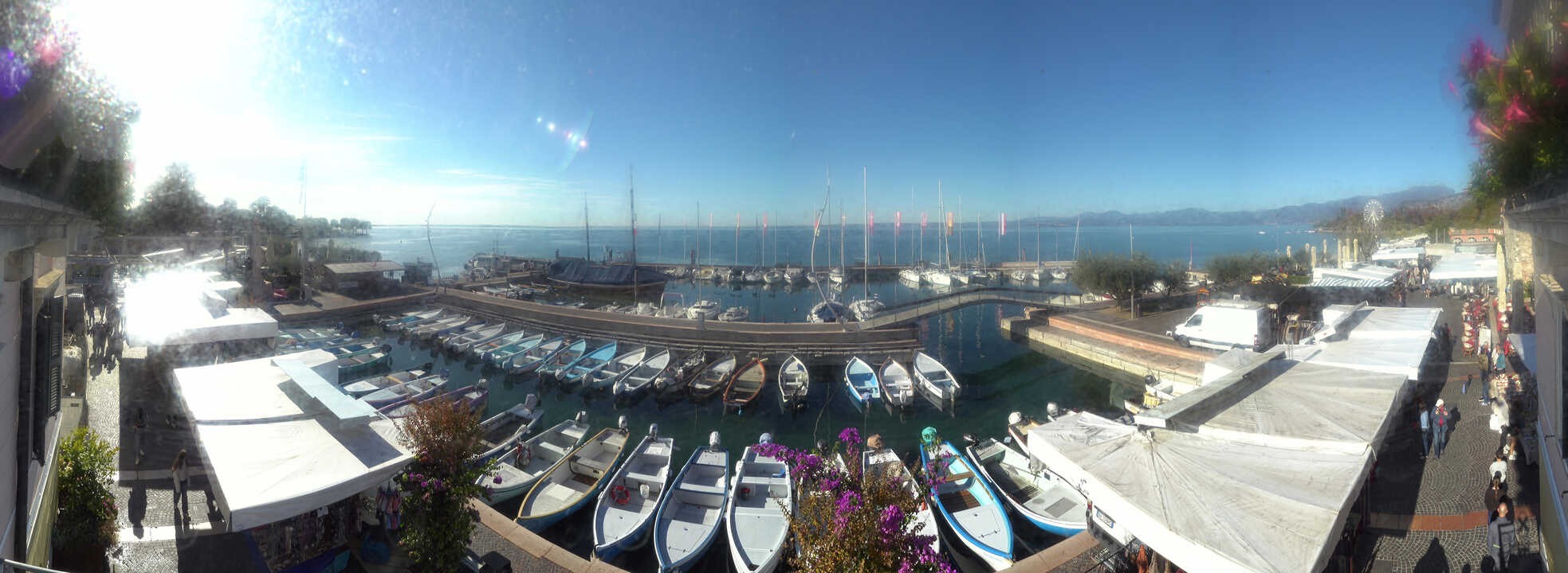 Archiv Foto Webcam Gardasee - Bardolino Hafen