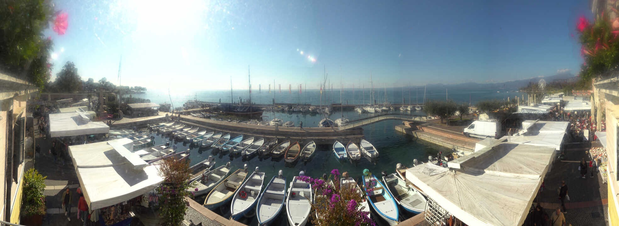 Archiv Foto Webcam Gardasee - Bardolino Hafen