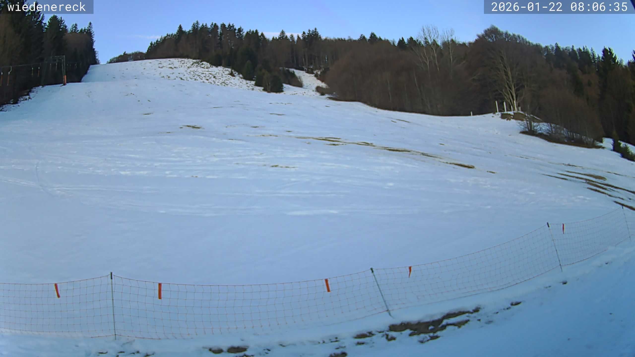 Archiv Foto Webcam Münstertal-Wieden: Wiedenereck Skilift