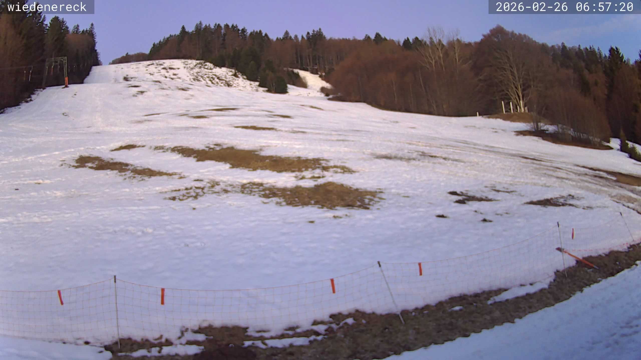 Archived image Webcam Münstertal-Wieden: Wiedenereck lift