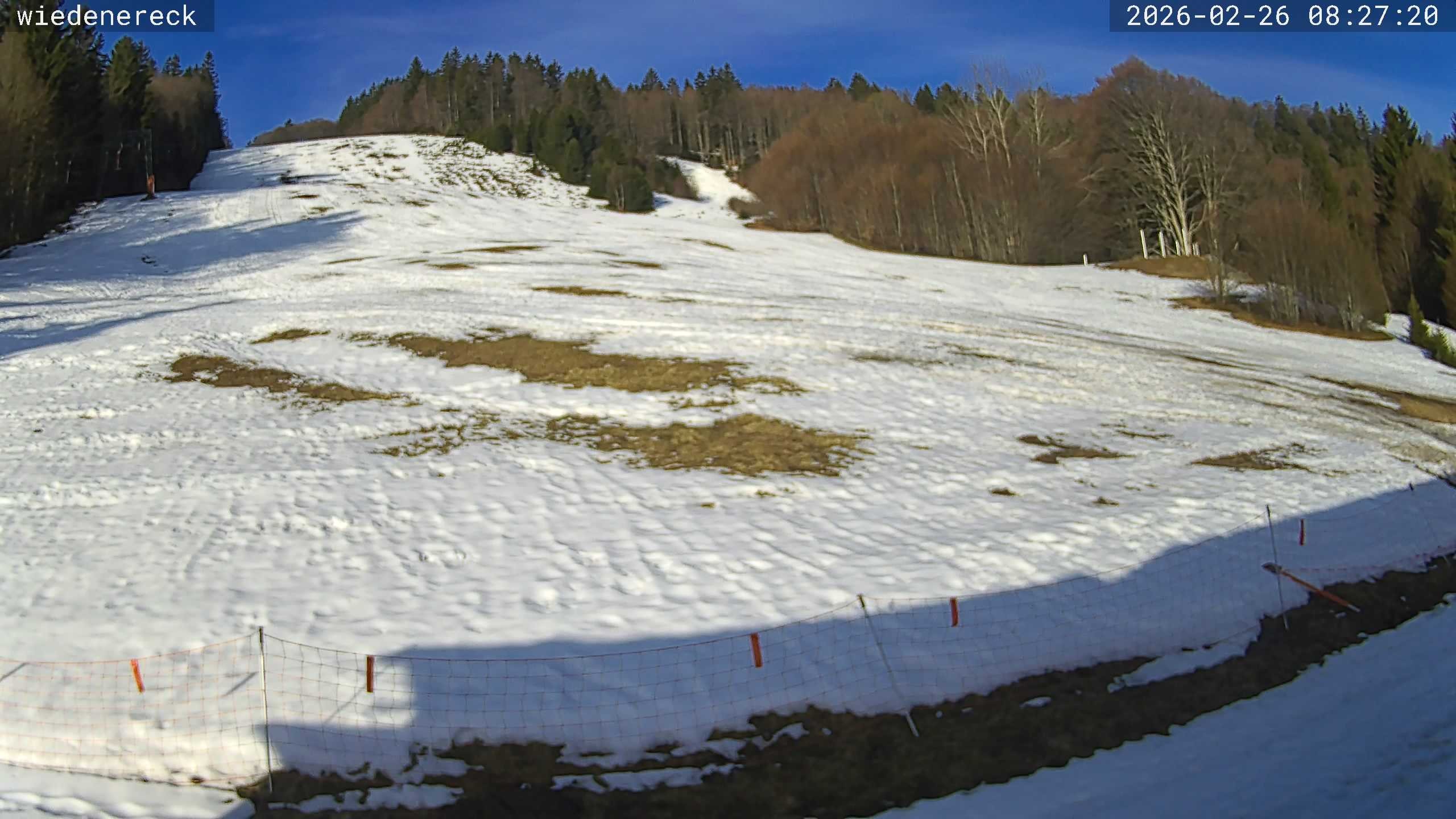 Archived image Webcam Münstertal-Wieden: Wiedenereck lift