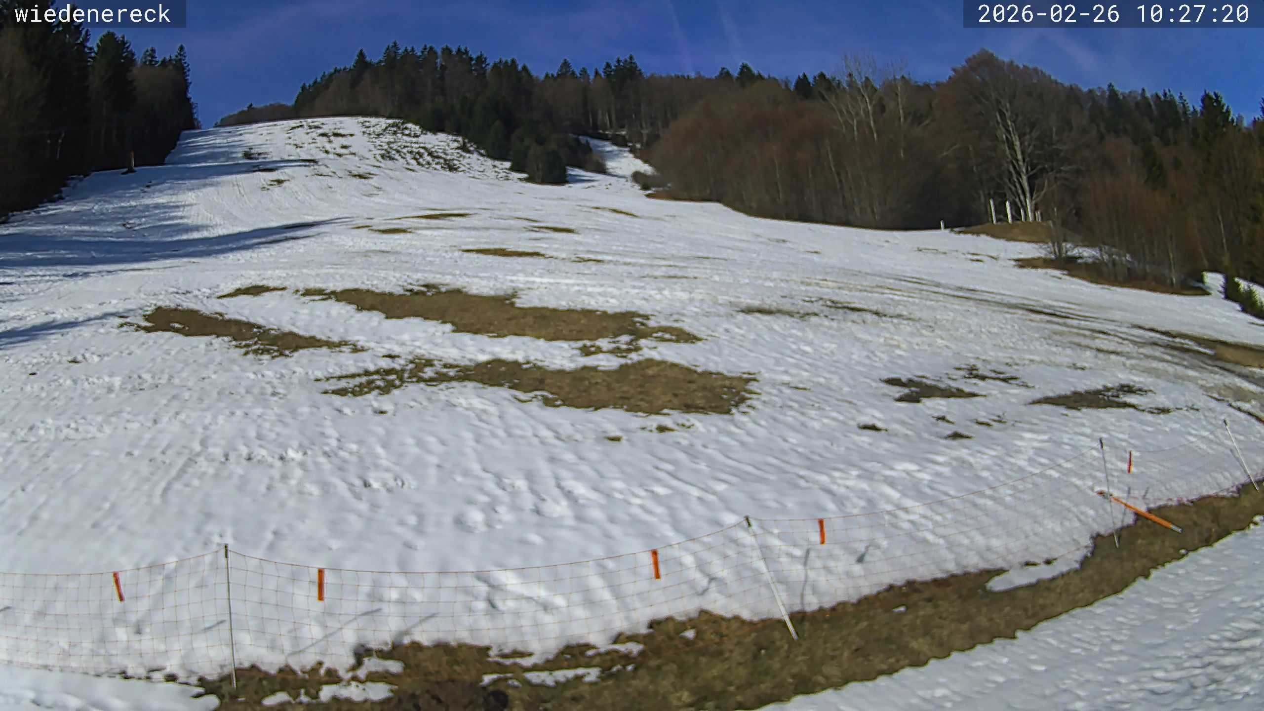 Archived image Webcam Münstertal-Wieden: Wiedenereck lift