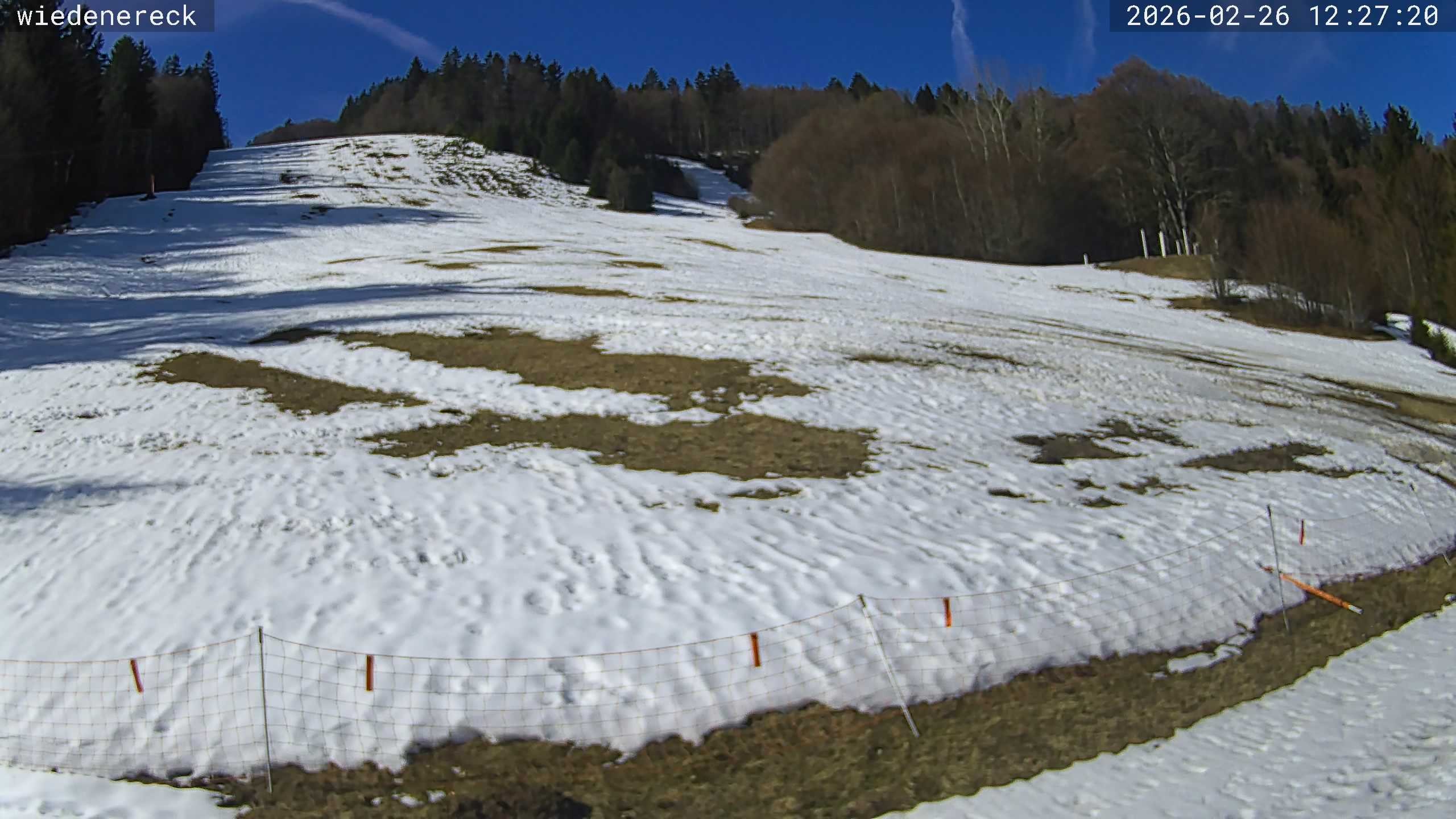Archived image Webcam Münstertal-Wieden: Wiedenereck lift