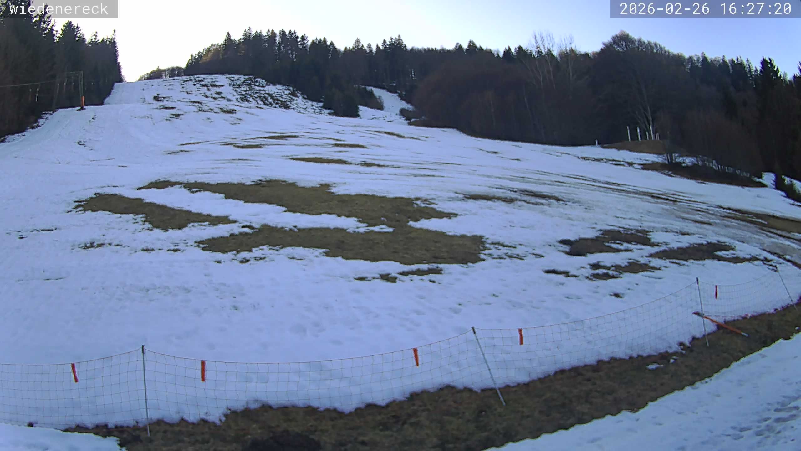 Archived image Webcam Münstertal-Wieden: Wiedenereck lift