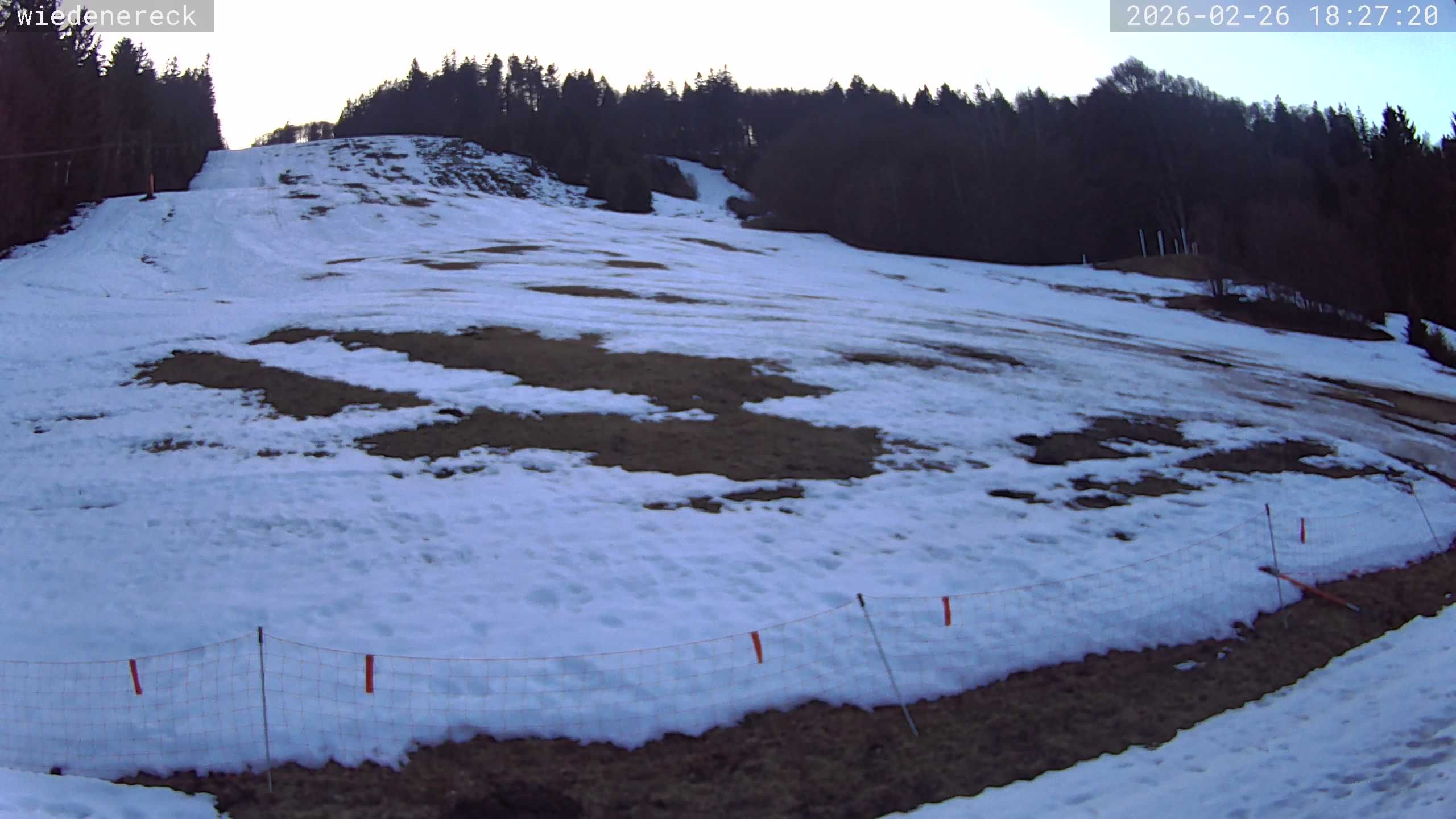 Archived image Webcam Münstertal-Wieden: Wiedenereck lift