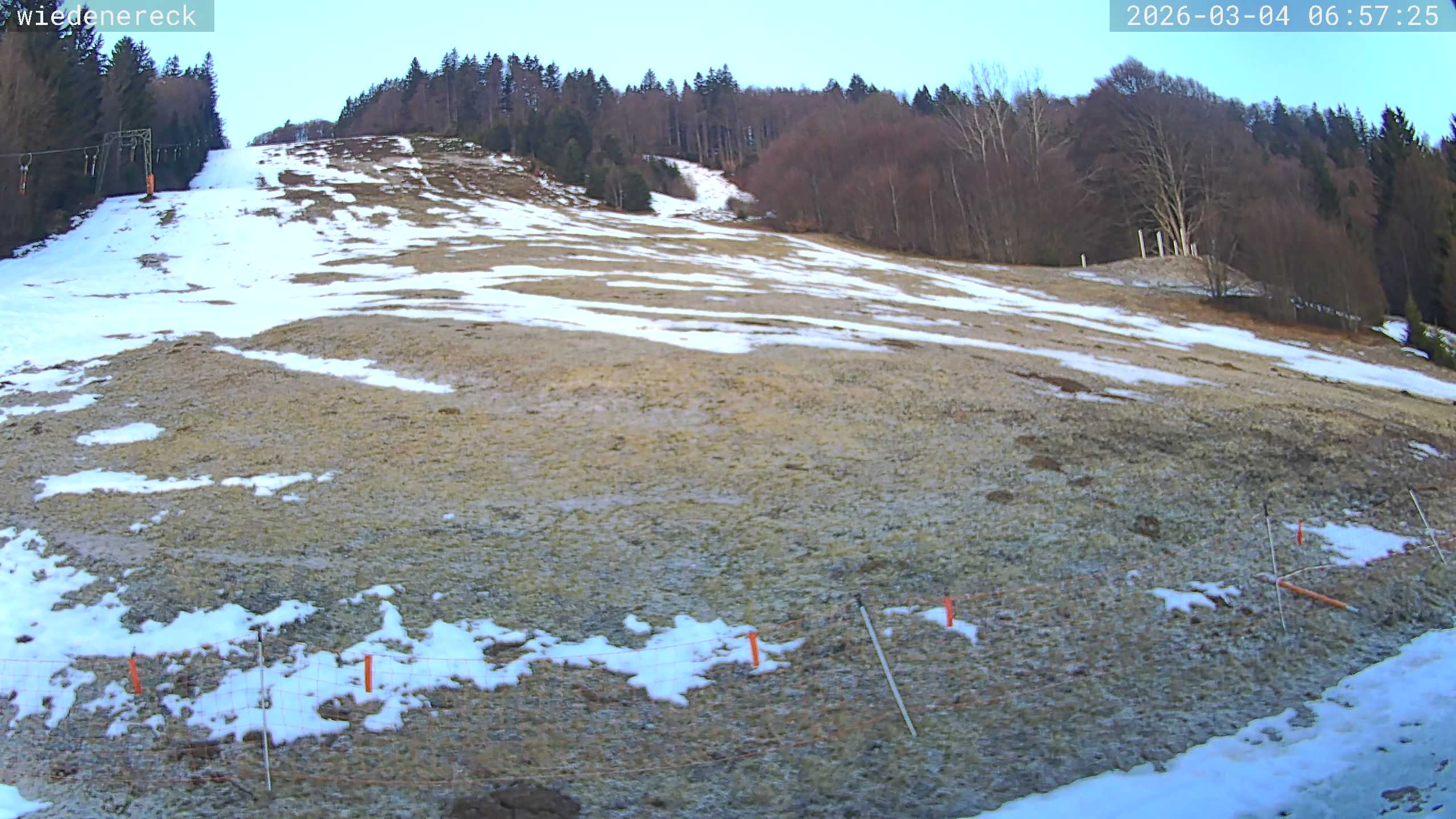 Archiv Foto Webcam Münstertal-Wieden: Wiedenereck Skilift
