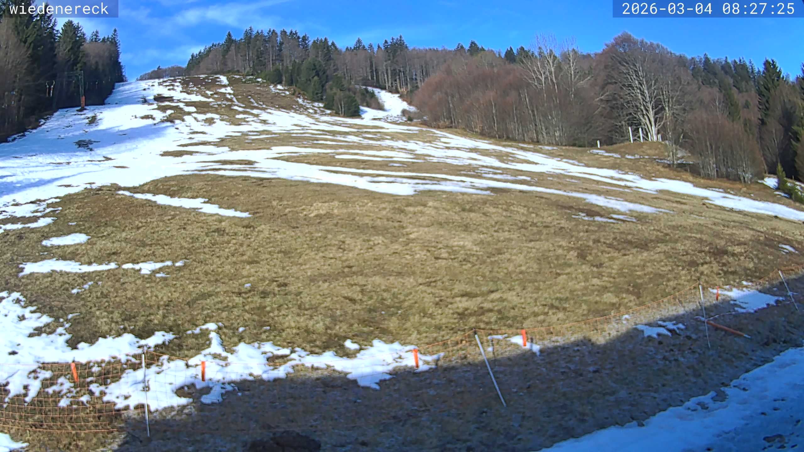 Archiv Foto Webcam Münstertal-Wieden: Wiedenereck Skilift