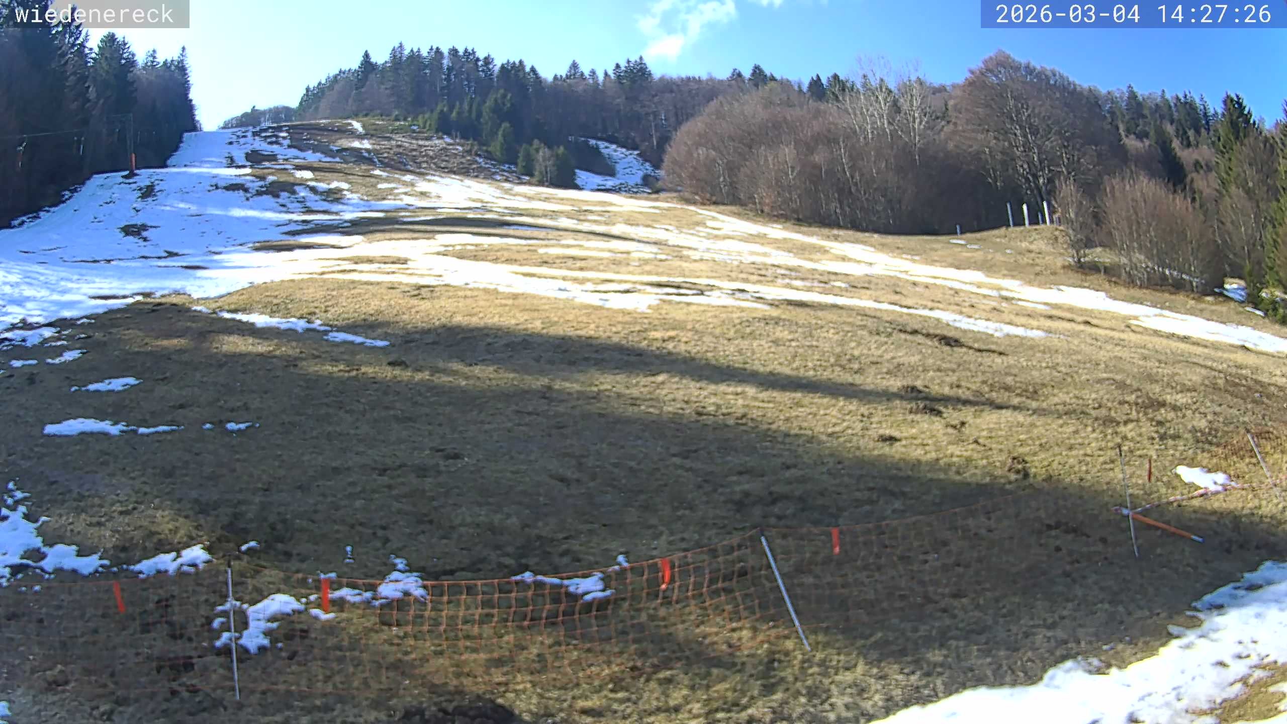 Archiv Foto Webcam Münstertal-Wieden: Wiedenereck Skilift